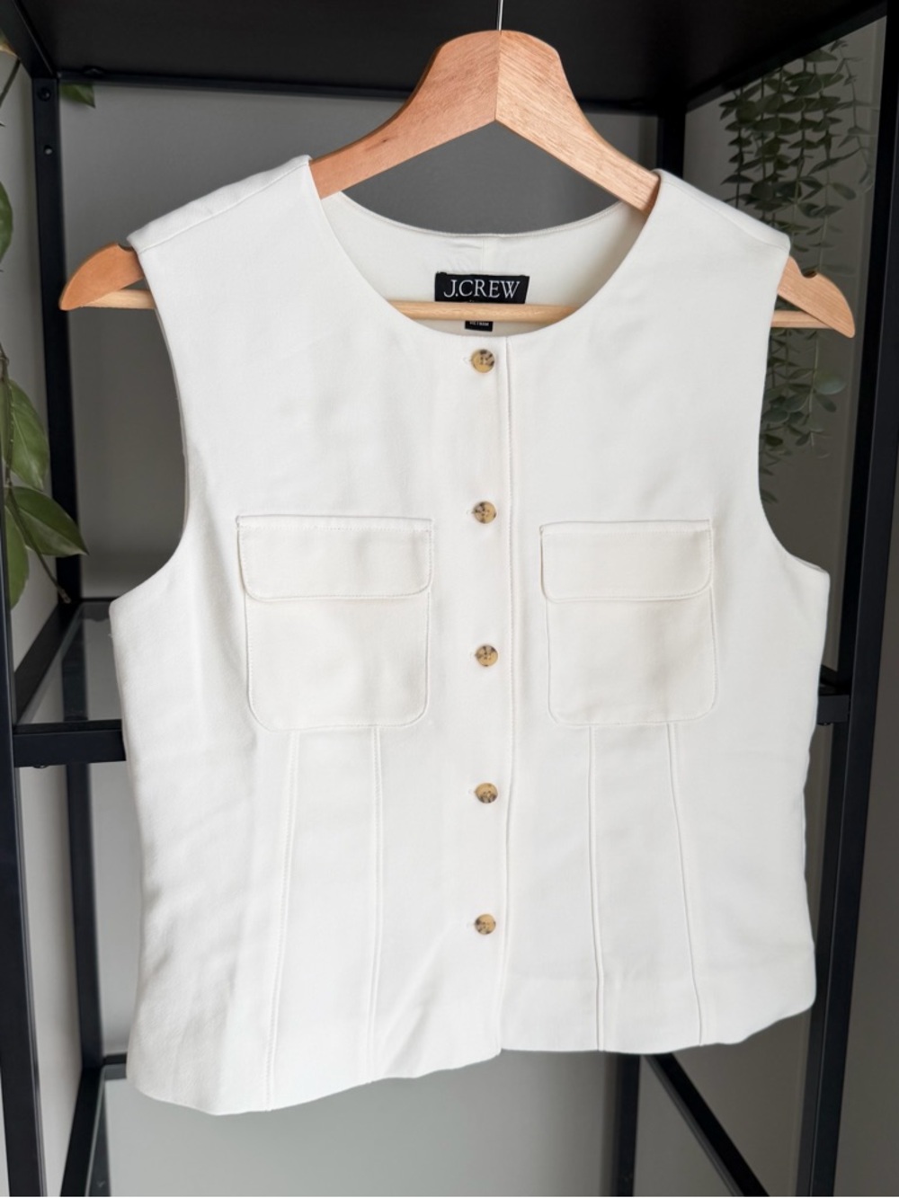 J. Crew Crewneck Vest in City Crepe